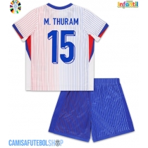 Camisa de time de futebol França Marcus Thuram #15 Replicas 2º Equipamento Infantil Europeu 2024 Manga Curta (+ Calças curtas)